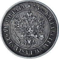 Finlande, Alexander III, Markka, 1890, Helsinki, Argent, SUP, KM:3.2 - Finlande