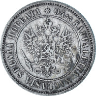 Finlande, Alexander III, Markka, 1890, Helsinki, Argent, TTB+, KM:3.2 - Finlande