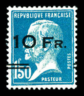 ** N°4, Pasteur Surchargé à Bord Du Paquebot 'ILE DE FRANCE' 10F Sur 1,50F Bleu, Très Bon Centrage Et Exceptionnelle Fra - 1927-1959 Neufs