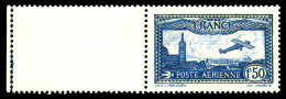 ** N°6b, 1F50 Outremer Vif, Bord De Feuille Latéral, SUP (signé/certificat)  Qualité: **  Cote: 800 Euros - 1927-1959 Mint/hinged