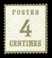 ** N°3, 4c Gris-lilas, Très Bon Centrage, Fraîcheur Postale. SUP (certificat)  Qualité: ** - Unused Stamps