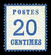 ** N°6, 20c Bleu, Bon Centrage, Fraîcheur Postale. SUP  Qualité: ** - Unused Stamps