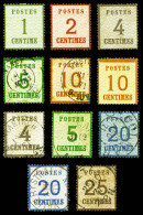 N Et O Ensemble De 11 Exemplaires Neuf Et Obl Dont 3 Burelage Renversé, Tous états, Quelques Timbres Signés  Qualité: &  - Unused Stamps