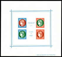 ** N°3, NON EMIS: Exposition Philatélique De 1937 PEXIP Format 140mm X 130mm Avec Couleurs Différentes, GRANDE RARETE, S - Mint/Hinged