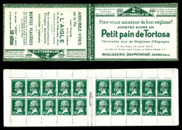 ** N°170-CA 1, Série 93-A, PASTEUR, Carnet De 20 Timbres Surchargés 'SPÉCIMEN' En Noir, RARE Et SUPERBE (signé Calves/ce - Alte : 1906-1965