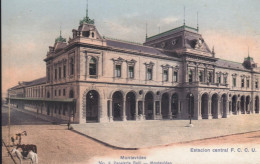 M O N T E V I D E O.Estación Central, Ferrocarril. Editada Papeleria Geli Nueva,No Tonalizada.Muy Bien Conservada - Uruguay