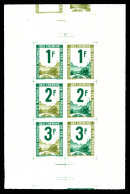 (*) Epreuve Collective: Essais En Vert Et Olive 82 X 127 Mm Avec Amorce De Décomposition En Bordure (cadre/centre). SUPE - Neufs