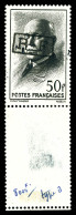 * N°15, POITIERS: Pétain, 50F Noir Surchargé Type II, Très Bon Centrage, Bord De Feuille, SUP. R. (signé Calves/thiaude/ - Liberation