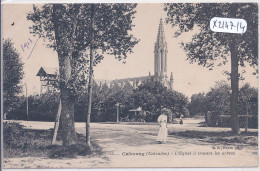 CABOURG- L EGLISE A TRAVERS LES ARBRES - Cabourg