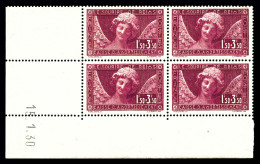 ** N°256, Sourire De Reims, Bloc De Quatre Cdf Daté Du 15.1.1930. TB  Qualité: **  Cote: 800 Euros - ....-1929