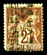 (*) N°1, 2c Brun-rouge Surchargé 4 Lignes Du 15 Fevrier, Qualité Habituelle. SUPERBE. R.R.R (signé/certificats)  Qualité - 1893-1947