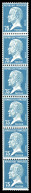 ** N°15, 75c Pasteur, Bande De 6 Verticale. SUP. R.R (certificat)  Qualité: **  Cote: 2500 Euros - Coil Stamps