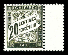 ** N°17, 20c Noir, Fraîcheur Postale, SUP (certificat)  Qualité: ** - 1859-1959.. Ungebraucht