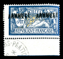 * N°123, Merson 5F, Surcharge 'ANNULE' Doublée, Bdf, TTB (signé Brun/certificat)  Qualité: *  Cote: 525 Euros - Unused Stamps