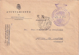 AYUNTAMIENTO HONTECILLAS  CUENCA 1980 - Franquicia Postal