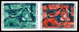 ** N°1568, 1f Gauguin: Paire. TB  Qualité: **  Cote: 250 Euros - Essais De Couleur 1945-…