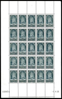 ** N°259, Cathédrale De Reims Type I En Feuille Complète De 25 Exemplaires Datée Du 7/4/1930, RARE Et SUPERBE (certifica - Full Sheets