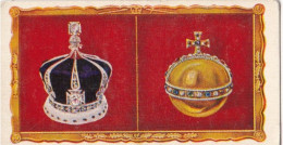 45 Queens Crown & Orb  - Coronation 1937- Kensitas Cigarette Card - 3x6cm, Royalty - Churchman