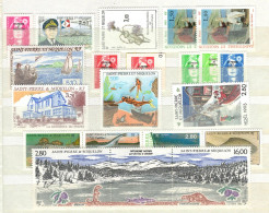 SPM - Annee Complete 1993 - YV 572 à 591 N** MNH Luxe , Cote 41,75 Euros - Full Years