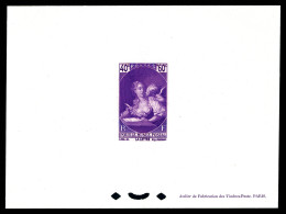 (*) N°446, Fragonard: épreuve De Luxe En Violet Petit Format. TTB  Qualité: (*)  Cote: 350 Euros - Luxury Proofs