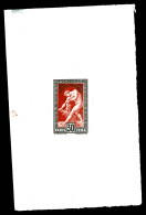 (*) N°185, JO Paris 1924, 30c Milon De Crotone, épreuve Dans La Couleur (noir Et Rouge). SUP. R.R. (signé Brun/certifica - Artist Proofs