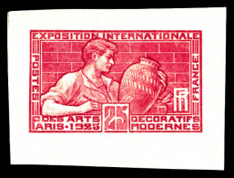 (*) N°212, Art Deco: épreuve D'atelier Rose-vif En Héliogravure De 1924. TTB. R.R. (certificat)  Qualité: (*) - Epreuves D'artistes