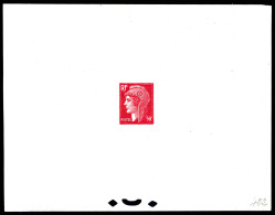 * Non émis (1945) Marrianne De Piel, épreuve à 50c En Rouge Sur Papier Gommé. SUP. R. (certificat)  Qualité: * - Künstlerentwürfe