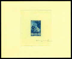 (*) N°753, 2F +3F Musée Postal, Epreuve En Bleu Signée. TB  Qualité: (*) - Epreuves D'artistes