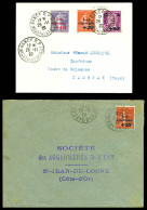 O N°249/251, Série Caisse D'amortissement Sur Lettre + N°250 Et 251 Seuls Sur Lettres. TTB  Qualité: Oblitéré - 1921-1960: Moderne