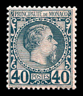 ** N°7, Charles III, 40c Bleu Sur Rose. SUP  Qualité: ** - Unused Stamps