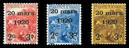 * N°34a/35a/36a, Erreurs De Surcharge, Deuxième C Renversé, Les 3 Exemplaires SUPERBES Et RARES (signé/certificat)  Qual - Unused Stamps