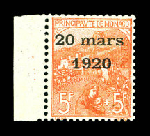 (*) N°43, Mariage, 5F +5F Rose Sur Verdâtre, Bon Centrage, Bord De Feuille, TTB. R. (signé Calves/certificat)  Qualité:  - Unused Stamps