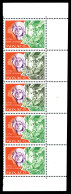 ** N°932, Lutte Contre La Drogue: Couleur Olive Et Violet Sur 2 Exemplaires Tenant à Normaux En Bande De 4 Cdf. TTB, Sig - Unused Stamps