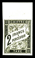 ** N°13, 2f Noir Bdf,fraîcheur Postale. TTB (certificat)  Qualité: ** - Postage Due