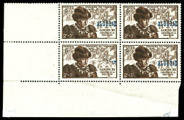 ** N°246ba, 2f + 3f Brun-lilas, Bloc De 4 Cdf (2ex Normaux *). SUPERBE. R.R. (certificat)  Qualité: **  Cote: 2750 Euros - Unused Stamps