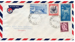 NEW ZEALAND 1959 -  Airmail Cover Posted To Samos Greece - Brieven En Documenten