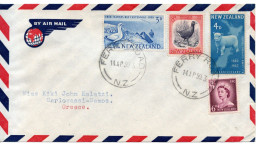 NEW ZEALAND 1959 -  Airmail Cover Posted To Samos Greece - Briefe U. Dokumente