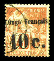 O N°6, 10c Sur 40c Rouge-orange. TTB (signé/certificat)  Qualité: Oblitéré  Cote: 600 Euros - Used Stamps