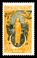 * N°91a, 50c Jaune-foncé Et Noir: Sans Surcharge. TTB  Qualité: *  Cote: 300 Euros - Unused Stamps