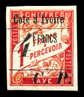 * N°21a, 4f Sur 1f Type II. SUP. R. (signé/certificat)  Qualité: *  Cote: 2500 Euros - Unused Stamps