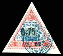 O N°26, 0,75 Sur 5f Rose Et Bleu, SUP (certificat)  Qualité: Oblitéré  Cote: 600 Euros - Used Stamps