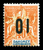 * N°39a, 10 Sur 40c Rouge-orange: Surcharge Renversée. TTB (signé Calves)  Qualité: *  Cote: 420 Euros - Unused Stamps