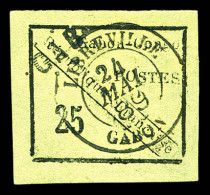 O N°15, 25c Noir Sur Vert De 1889, Grandes Marges, SUP (signé Calves/certificat)  Qualité: Oblitéré  Cote: 1350 Euros - Used Stamps