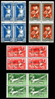 ** N°18/21, Série JO De 1924 En Bloc De Quatre. TTB (certificat)  Qualité: **  Cote: 1040 Euros - Unused Stamps
