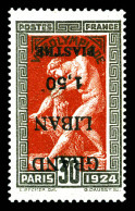 * N°20a, 1.50 Pi Sur 30c: Surcharge Renversée. TTB (certificat)  Qualité: *  Cote: 550 Euros - Unused Stamps