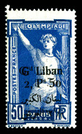 * N°21a, 2.50 Pi Sur 50c: Double Surcharge. SUP. R. (certificat)  Qualité: *  Cote: 1100 Euros - Unused Stamps