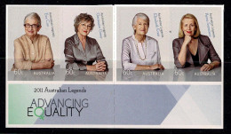 Australia 2011 Advancing Equality - Women Legends  Set Of 4 Self-adhesives MNH - - Neufs