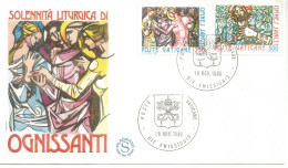 VATICANO FDC 1980 OMMNES SANCTI RELIGION - Cristianismo