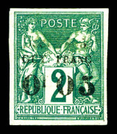 (*) N°1, 0.05 Sur 2c Vert. TTB (signé/certificat)  Qualité: (*)  Cote: 900 Euros - Unused Stamps