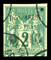 O N°1b, 005 Sur 2c (sans F). SUP. R. (signé Calves/certificat)  Qualité: Oblitéré  Cote: 1100 Euros - Used Stamps